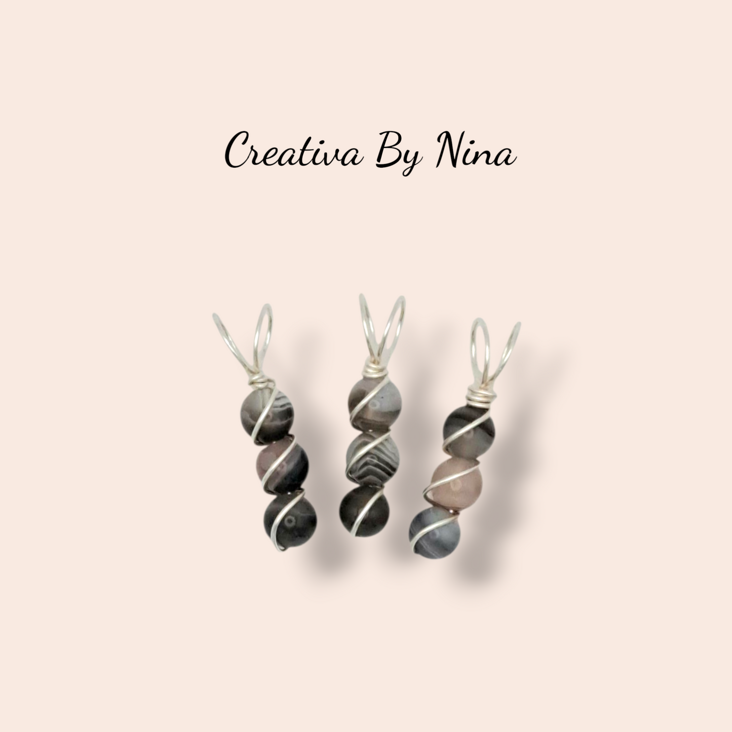 Natural semi-precious stone bead necklace