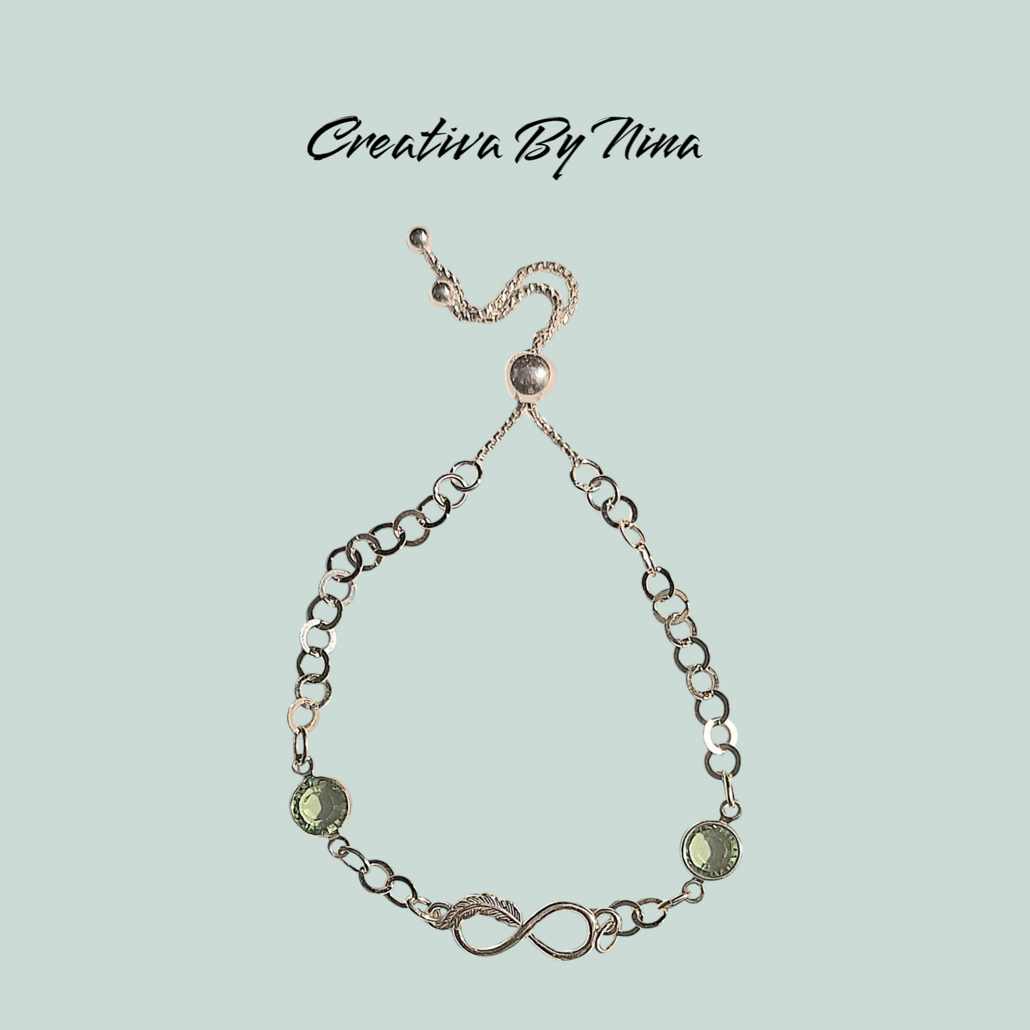 Preciosa infinity bracelet