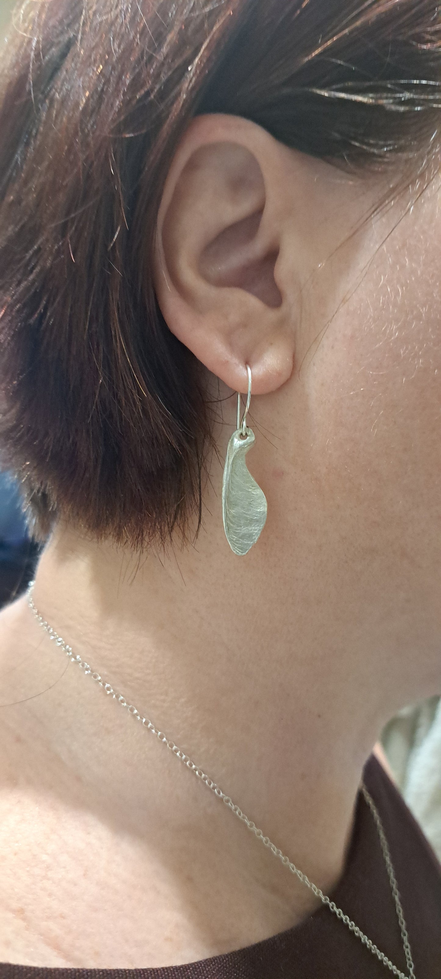 Sycamore seed earrings