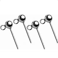 Fine silver ammonite shell style earrings