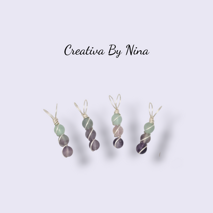 Natural semi-precious stone bead necklace
