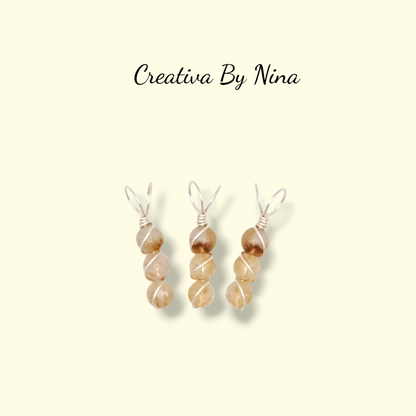 Natural semi-precious stone bead necklace