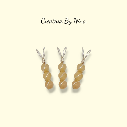 Natural semi-precious stone bead necklace
