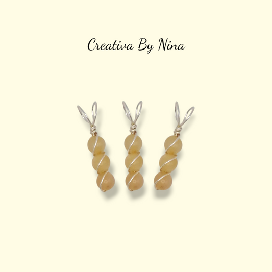 Natural semi-precious stone bead necklace
