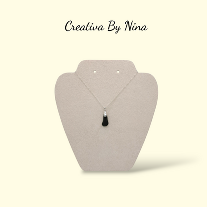 Sea Glass - Green & Sterling Silver Necklace