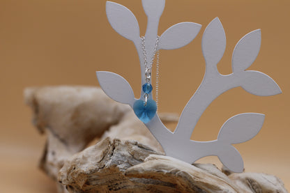 Glass heart necklace