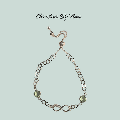 Preciosa infinity bracelet