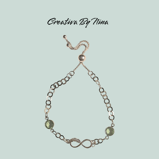 Preciosa infinity bracelet