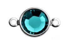 Preciosa bracelet with twisted oval focal link