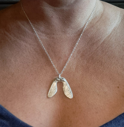 Sycamore seed necklace