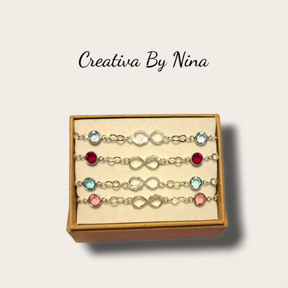 Preciosa infinity bracelet