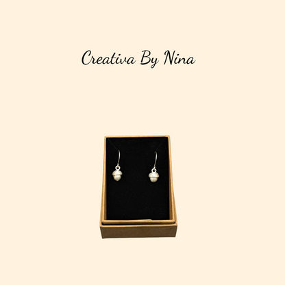 Small acorn earrings